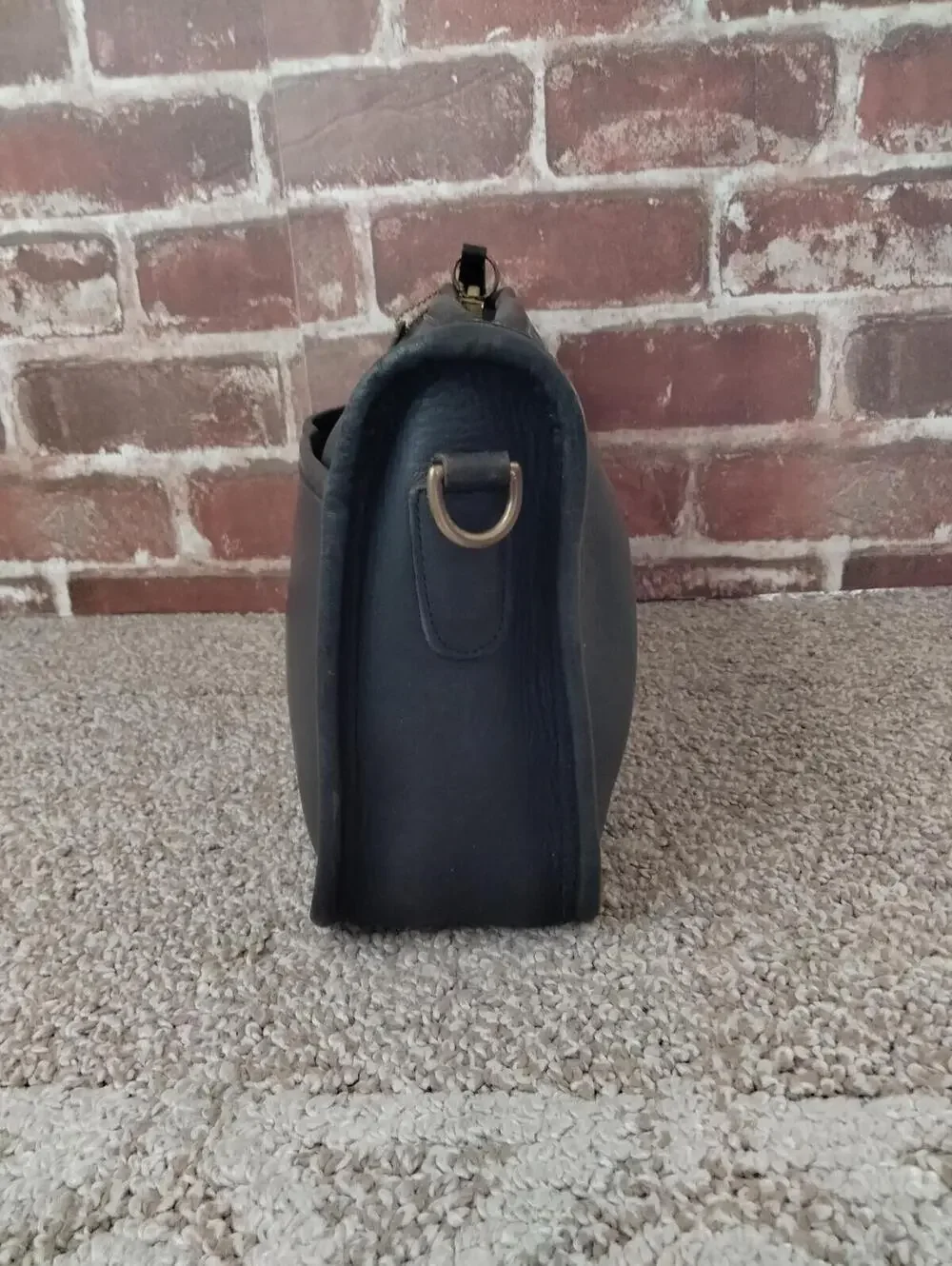 Coach Vintage Companion Crossbody 9300 Leather Shoulder Bag Black Purse - Picture 6 of 9